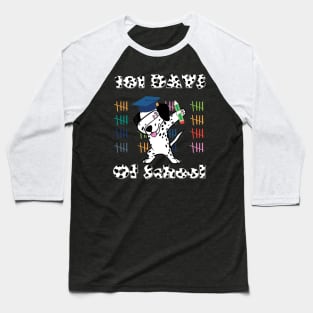 101 Days Of School Dalmatian Dog 100 Days Smarter Teacher Baseball T-Shirt